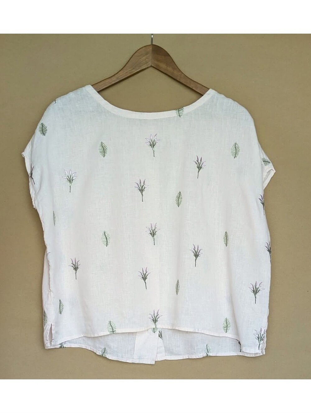 Cynthia Rowley Pink Embroidered Linen Blouse